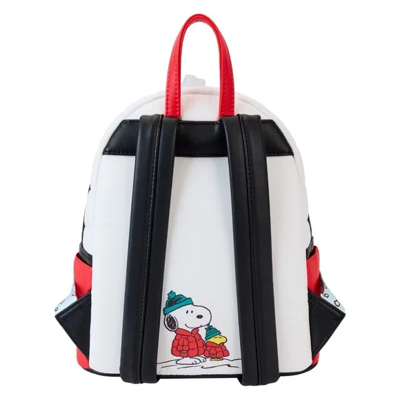 Loungefly Snoopy Backpack with Red and Green Accents - Picture 3 of 3